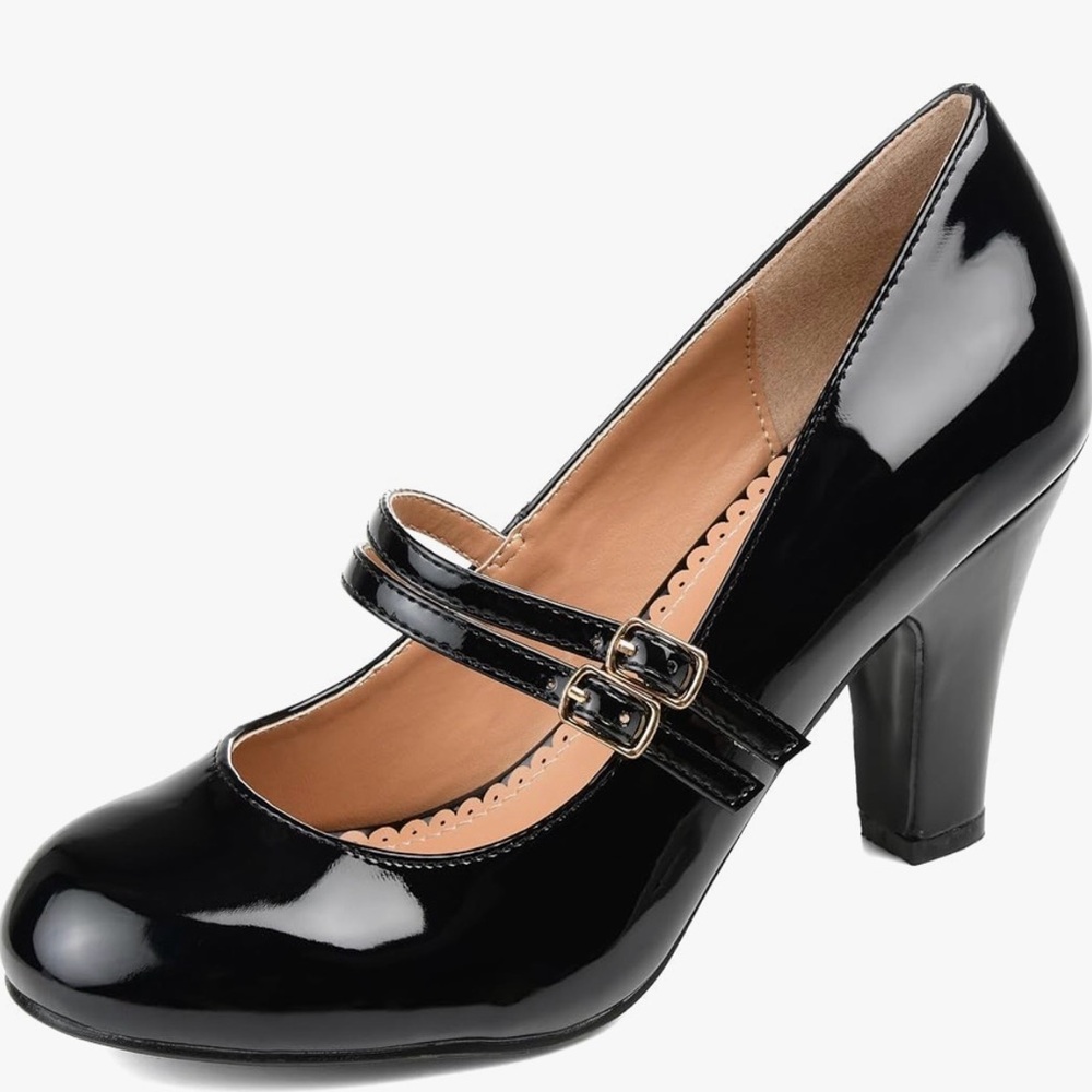 Elegant Black Mary Jane Heels